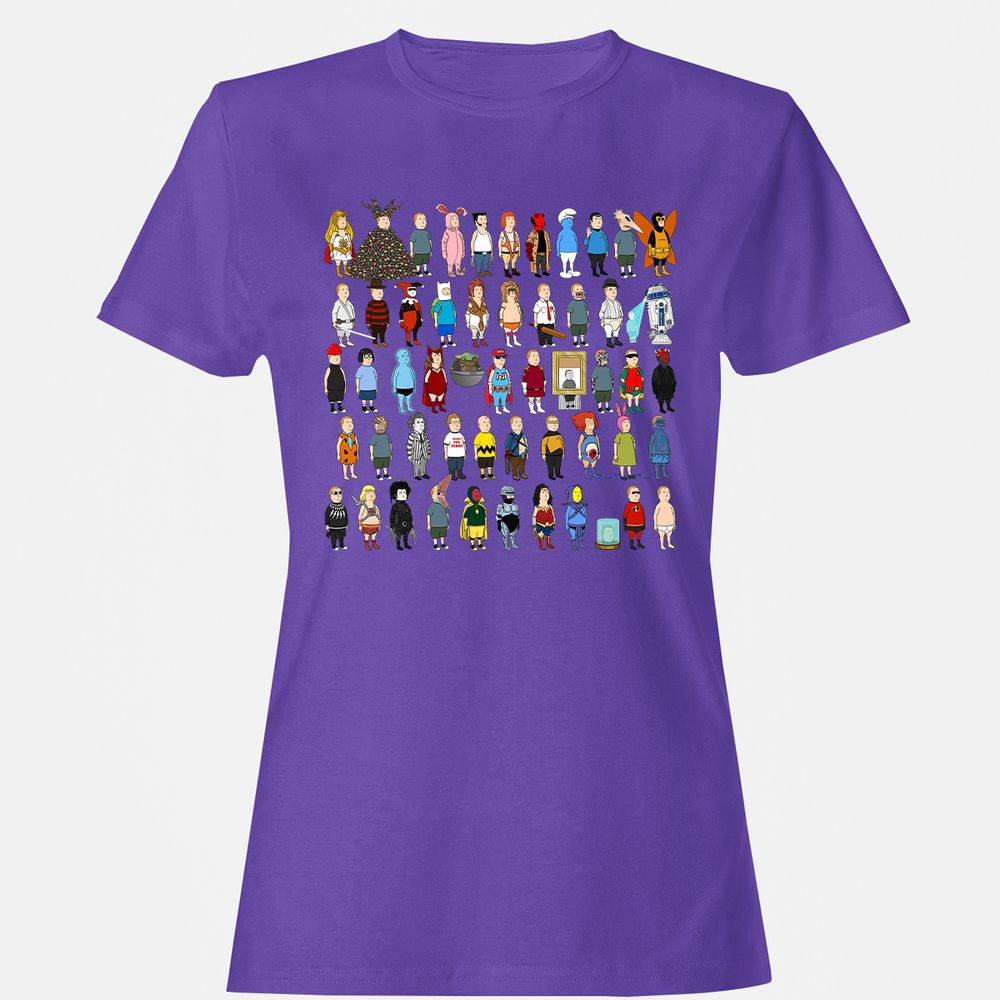 Women's T-Shirt - V4UFQJXL - Purple - 12