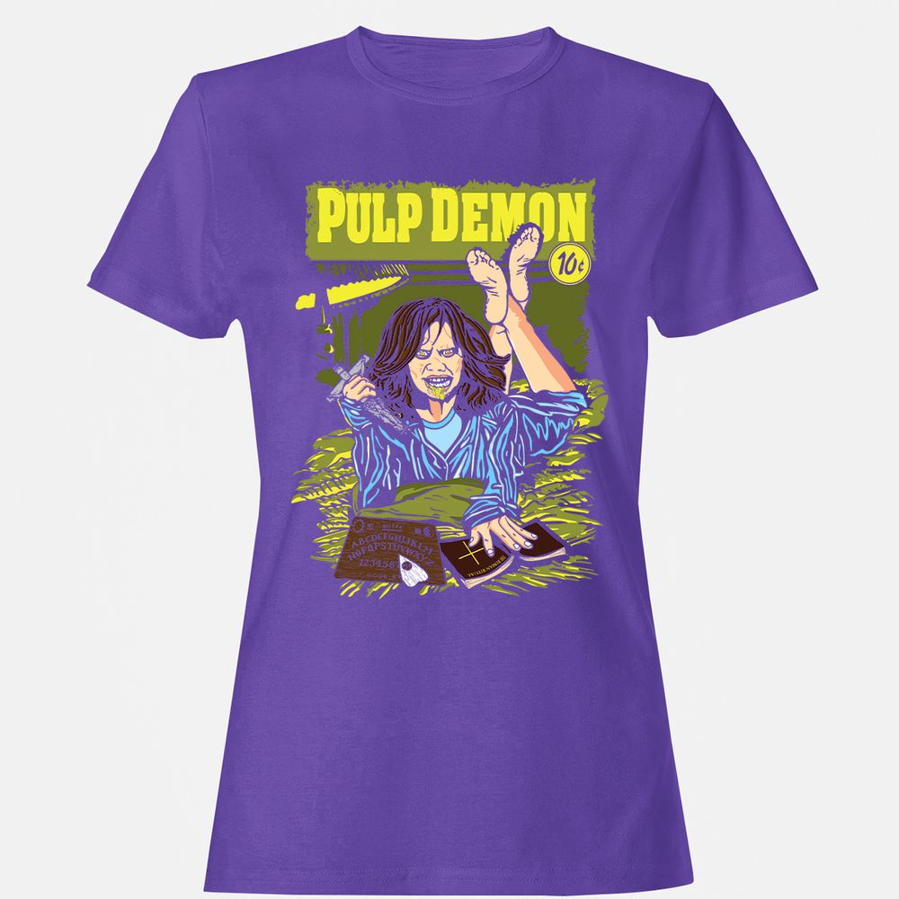 Women's T-Shirt - A2WZBV7P - Purple - 12