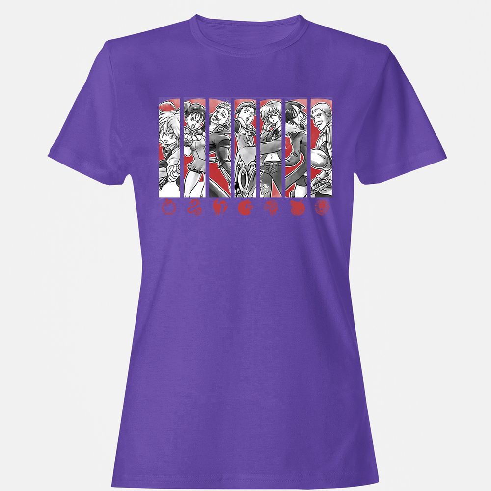 Women's T-Shirt - 82JQA7B2 - Purple - 12
