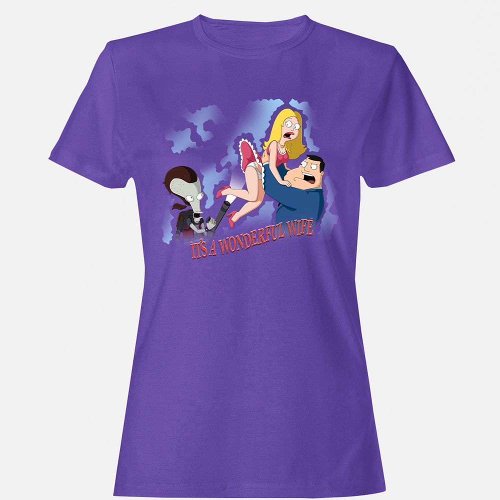 Women's T-Shirt - 6W54NQDN - Purple - 12