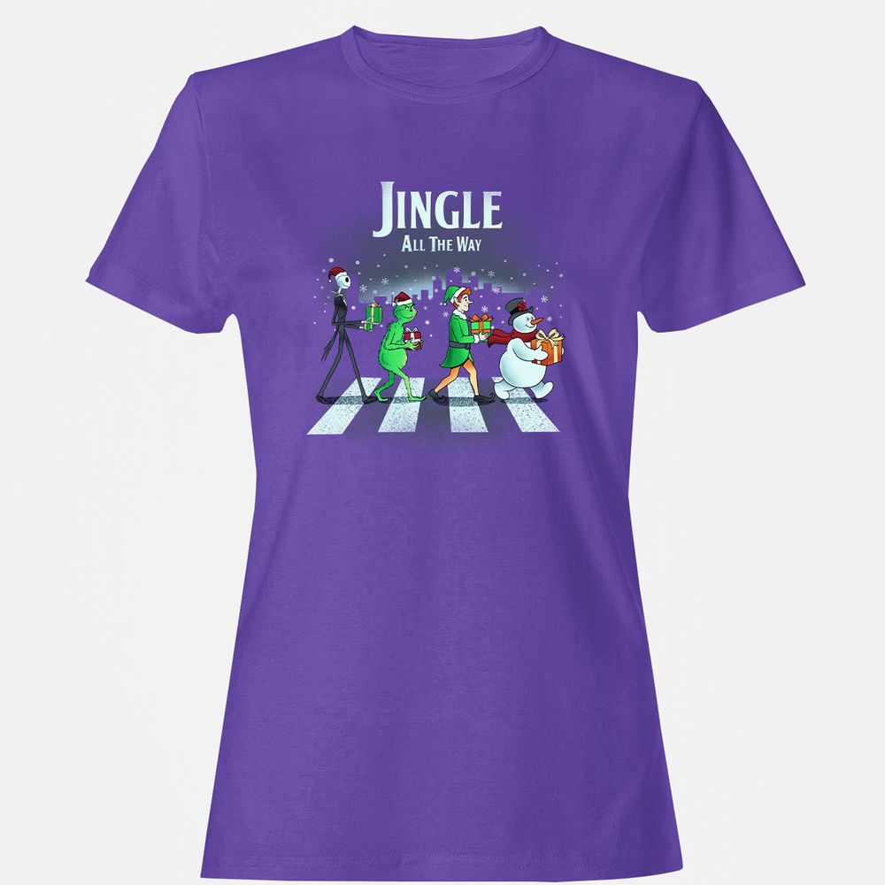 Women's T-Shirt - B5JLG9MT - Purple - 12