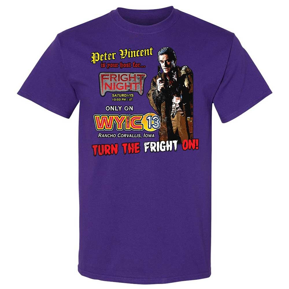 Peter Vincent Fright horror night cult - Purple - 12