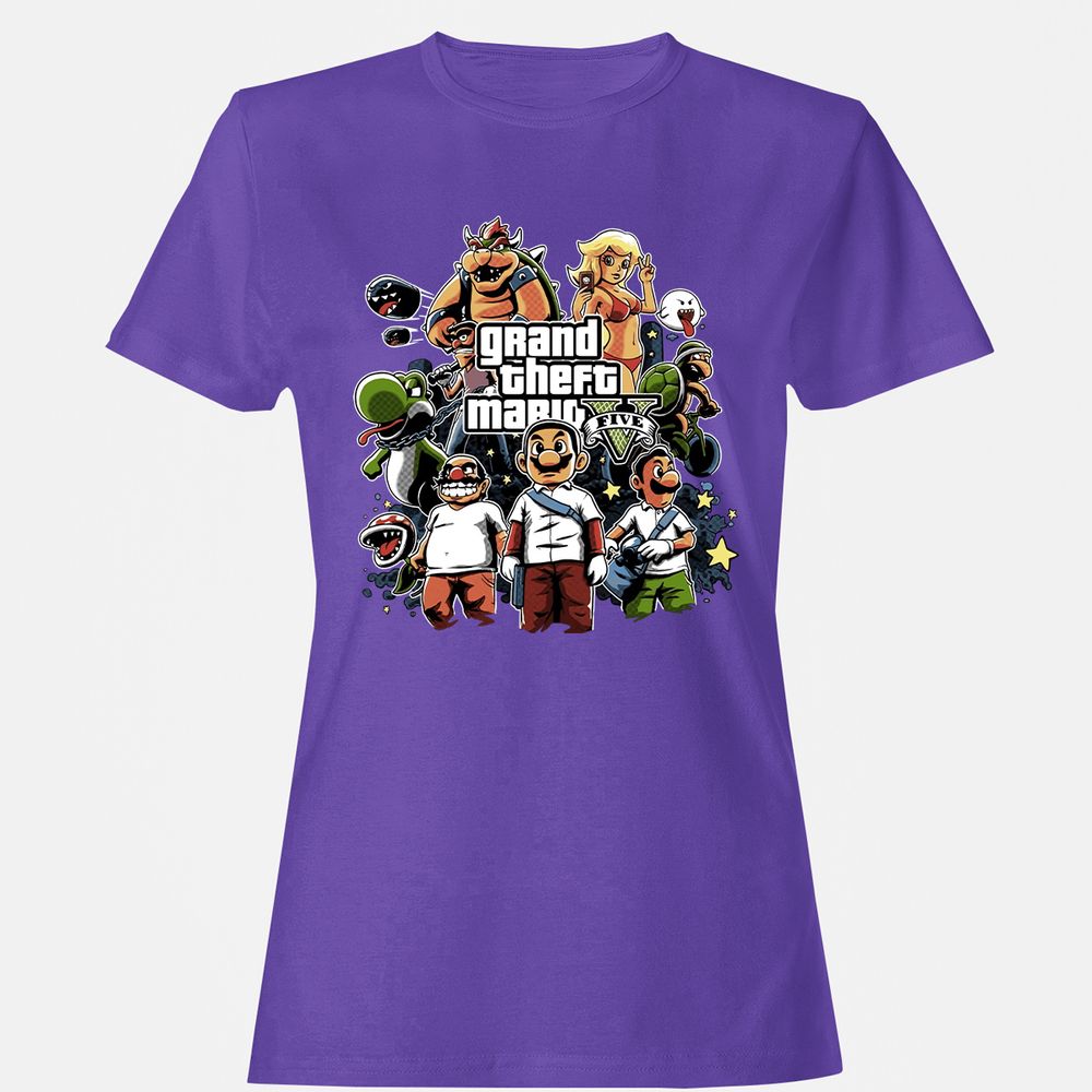 Women's T-Shirt - 456CRG4P - Purple - 12