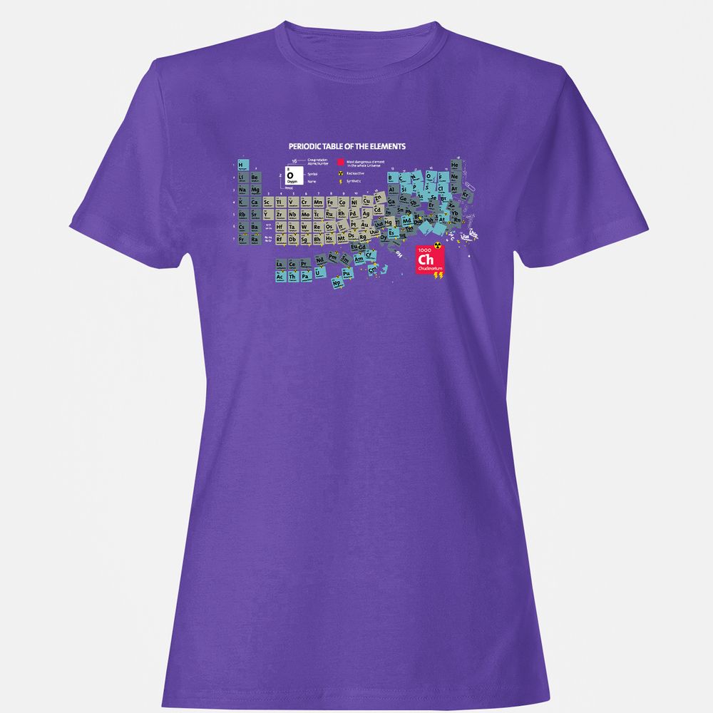 Women's T-Shirt - C1DZ6GQR - Purple - 12