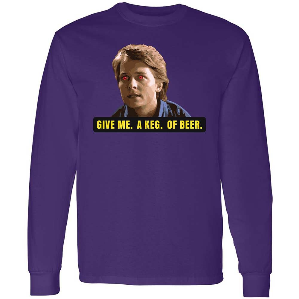 Long Sleeve T-Shirt - HX33NMYJ - Purple - 12