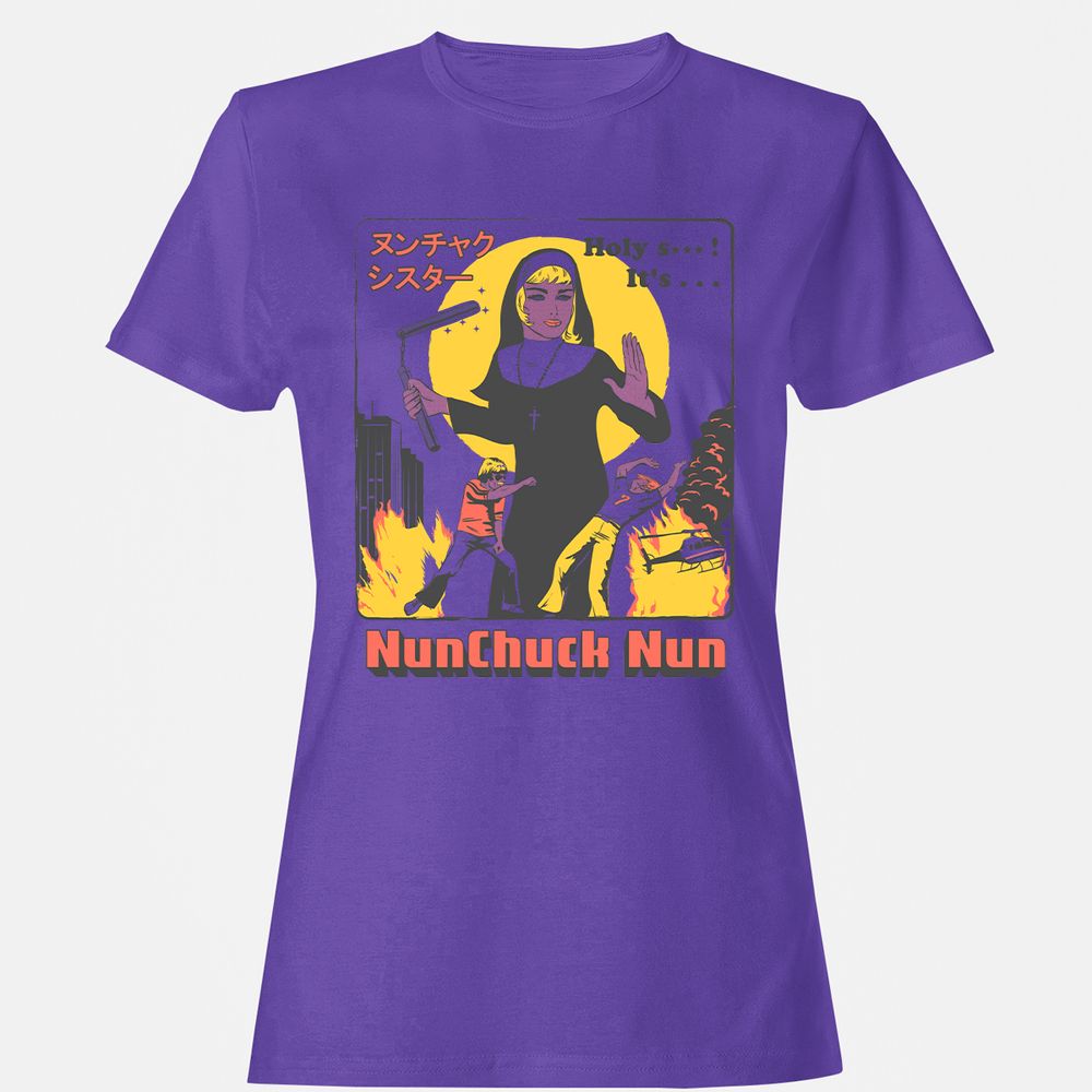 Women's T-Shirt - H7G44PSB - Purple - 12