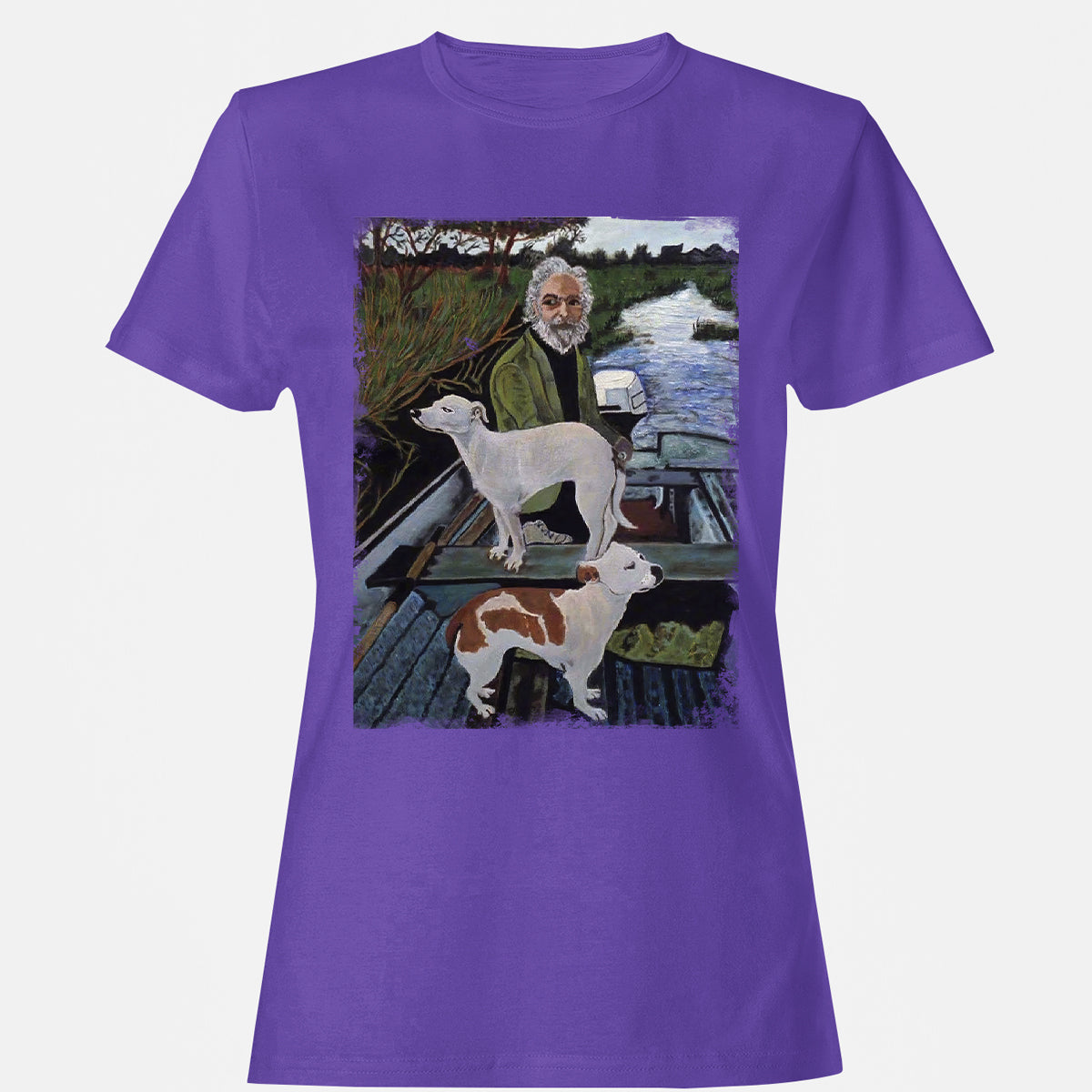 Women's T-Shirt - E66GA6WZ - Purple - 12