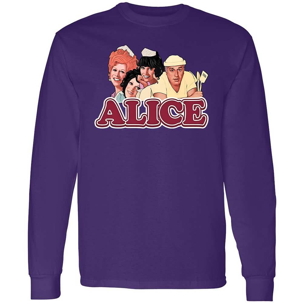 Long Sleeve T-Shirt - 7D5FVNQW - Purple - 12