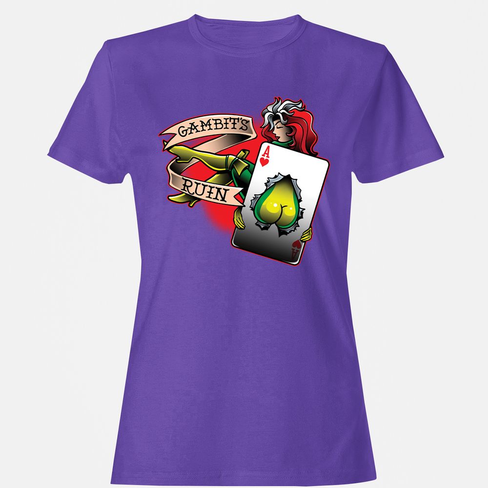 Women's T-Shirt - 3E2ZYTE5 - Purple - 12