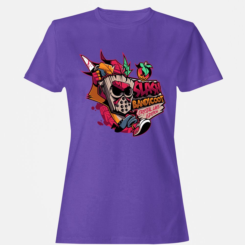 Women's T-Shirt - EX7QDLTH - Purple - 12