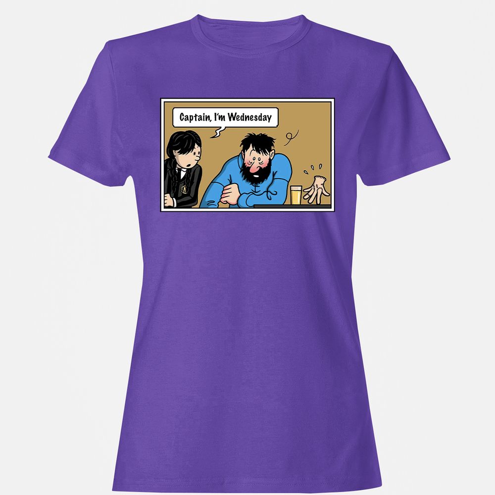 Women's T-Shirt - EQNFK7Y6 - Purple - 12