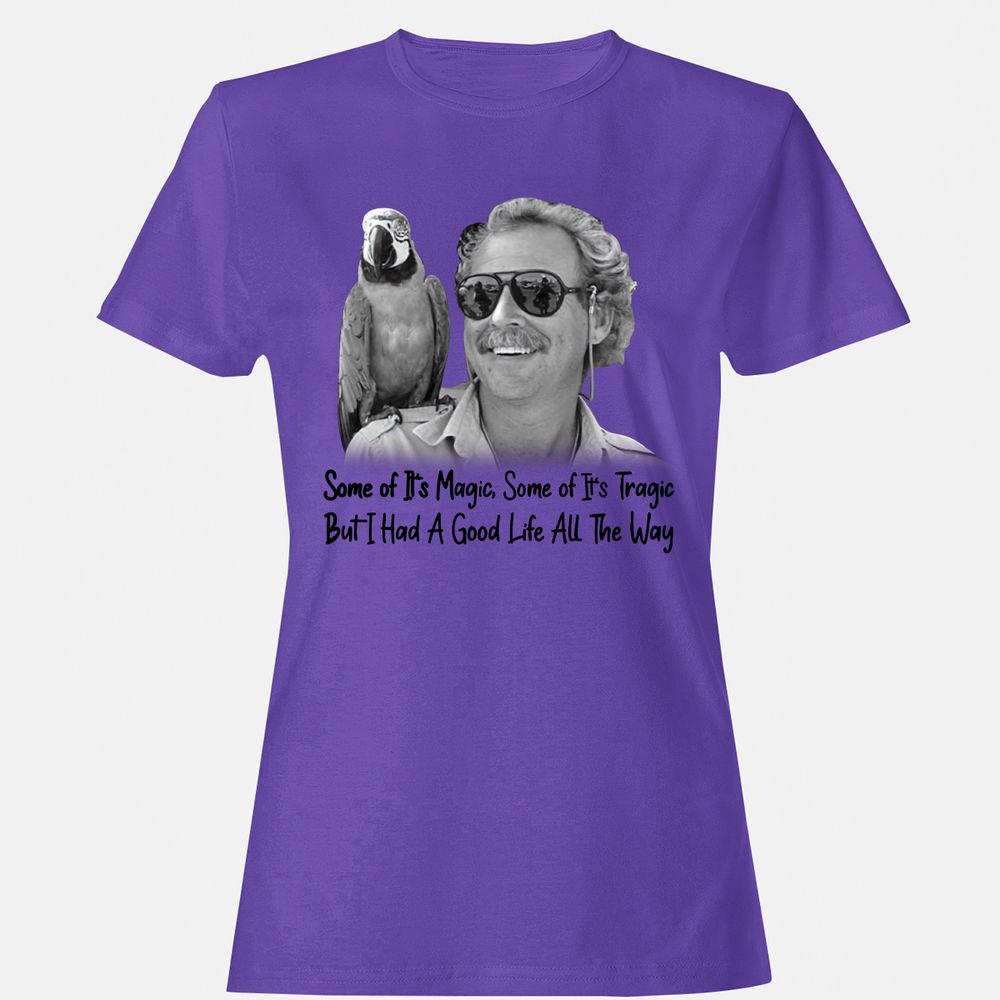 Women's T-Shirt - B5YGJ9PZ - Purple - 12