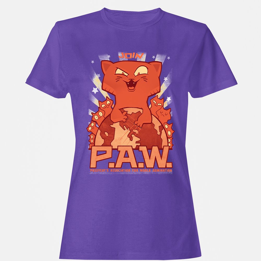 Women's T-Shirt - AKHXD7TQ - Purple - 12