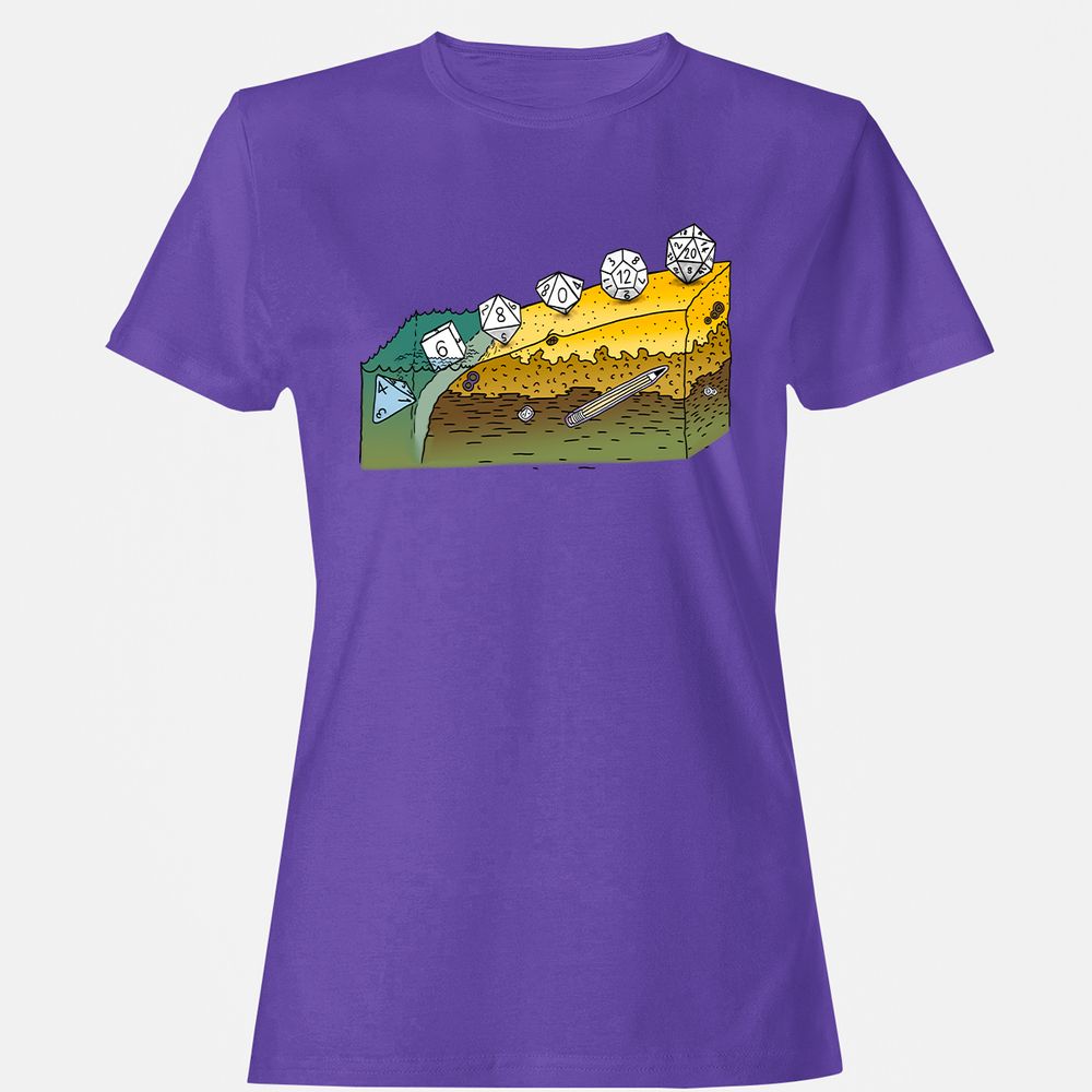 Women's T-Shirt - A1AQYJ8U - Purple - 12