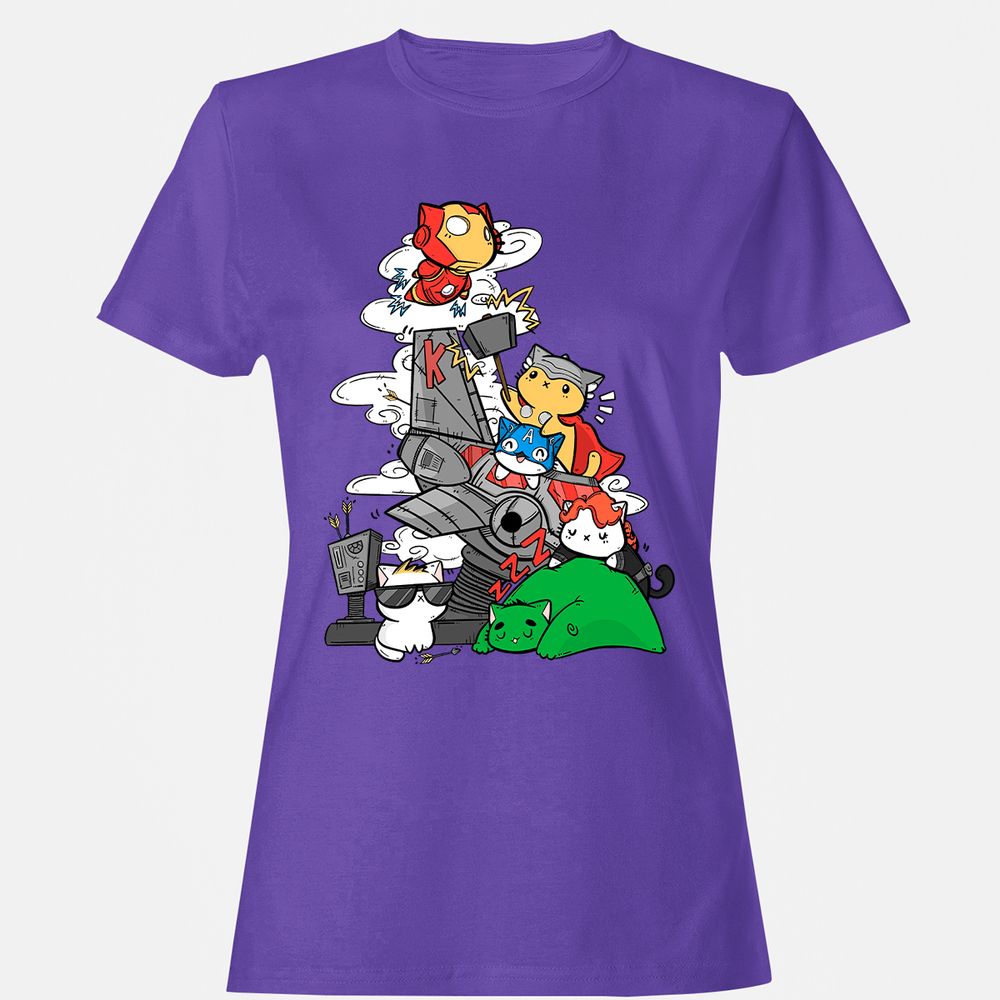 Women's T-Shirt - B45PGDKX - Purple - 12
