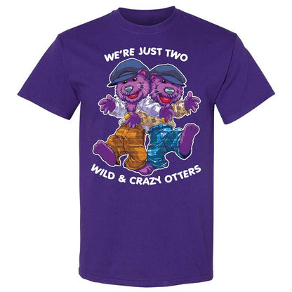 Two wild & crazy otters - Purple - 12