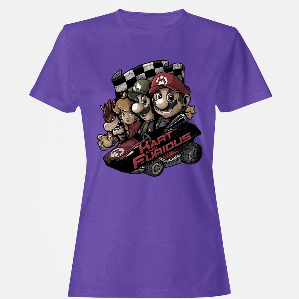 Women's T-Shirt - KVNQX68A - Purple - 12