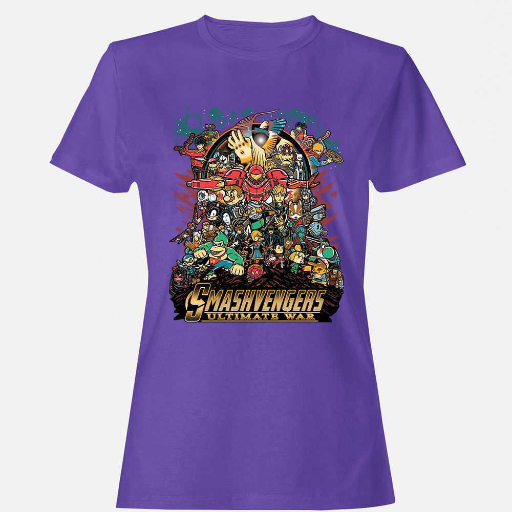 Women's T-Shirt - 61ZAX5TN - Purple - 12