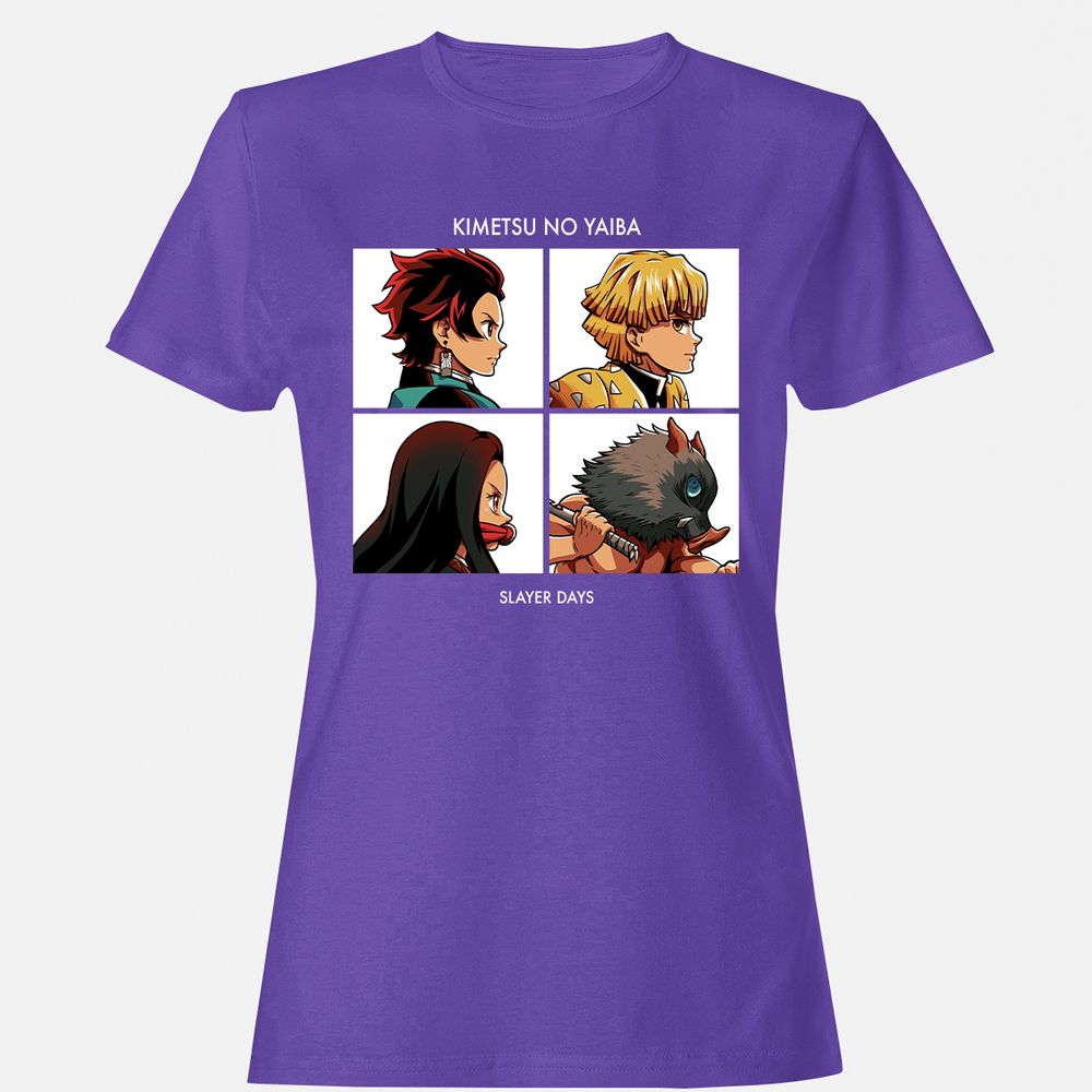 Women's T-Shirt - J3X7MPVH - Purple - 12