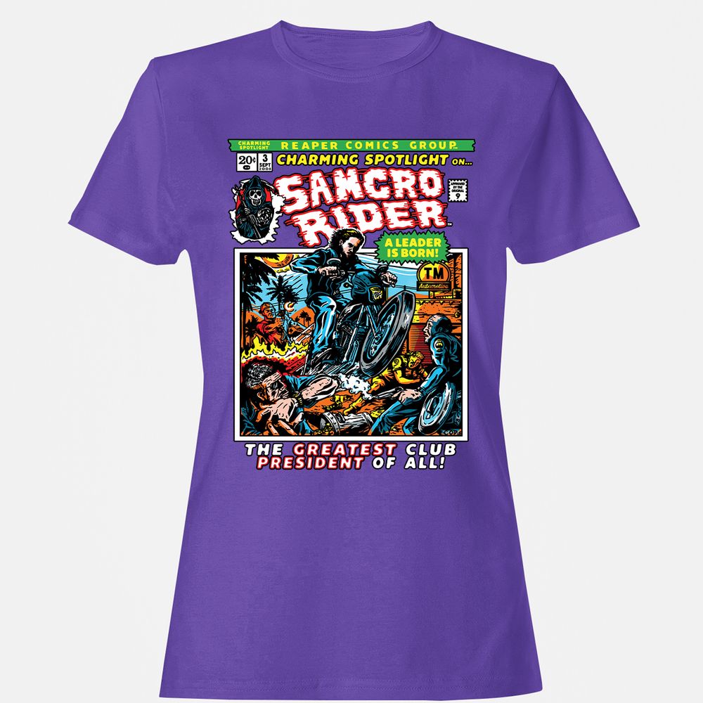 Women's T-Shirt - EL5B7R7E - Purple - 12