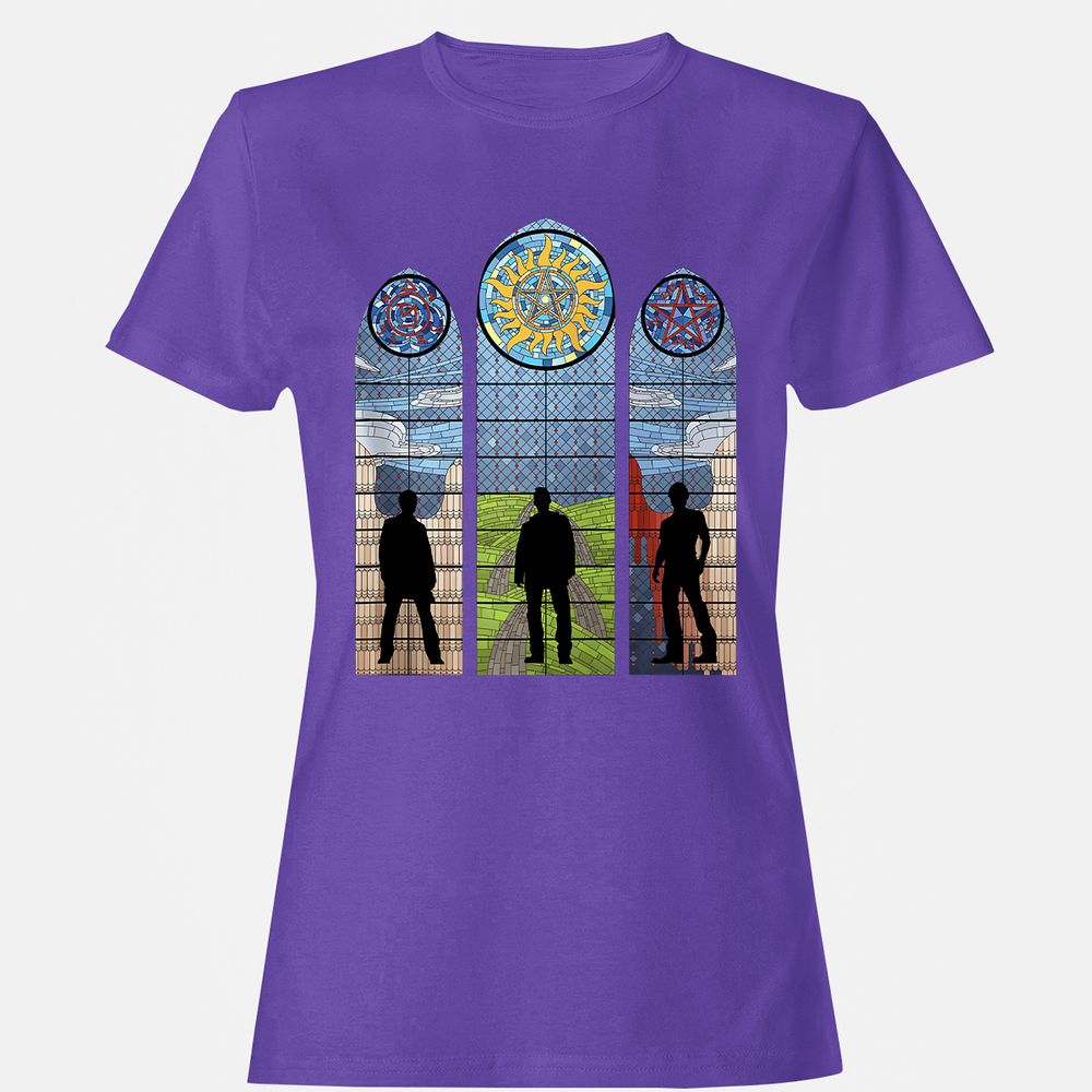 Women's T-Shirt - J7XWSB6Y - Purple - 12