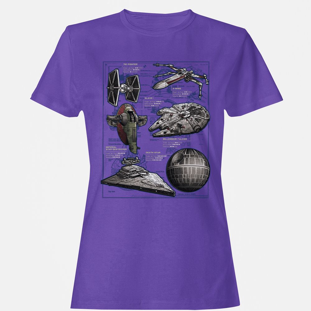Women's T-Shirt - XLBNLW5S - Purple - 12