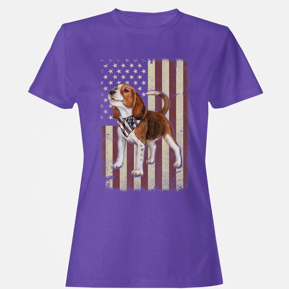 Women's T-Shirt - U7B8VL9V - Purple - 12