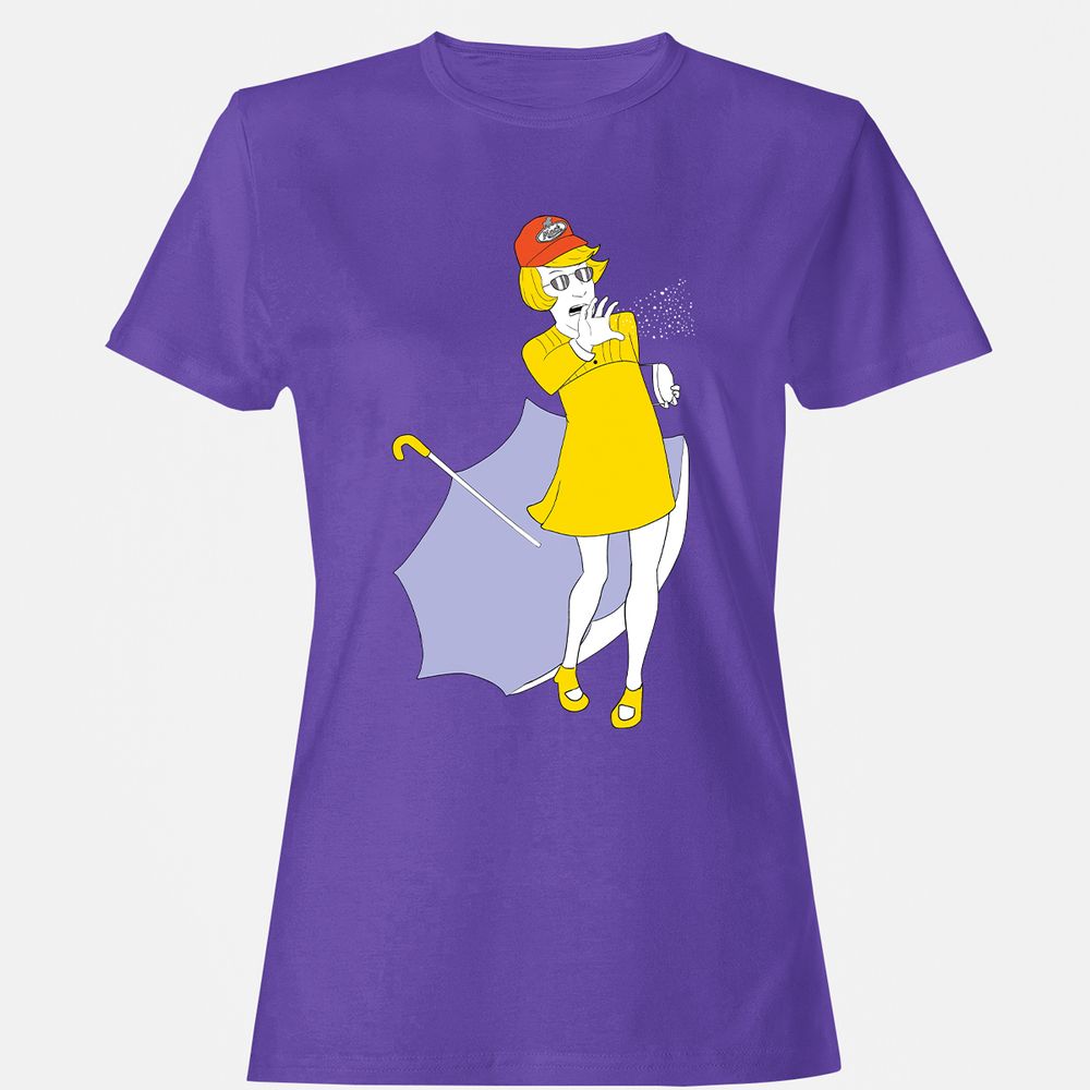 Women's T-Shirt - GZ8YBR3M - Purple - 12