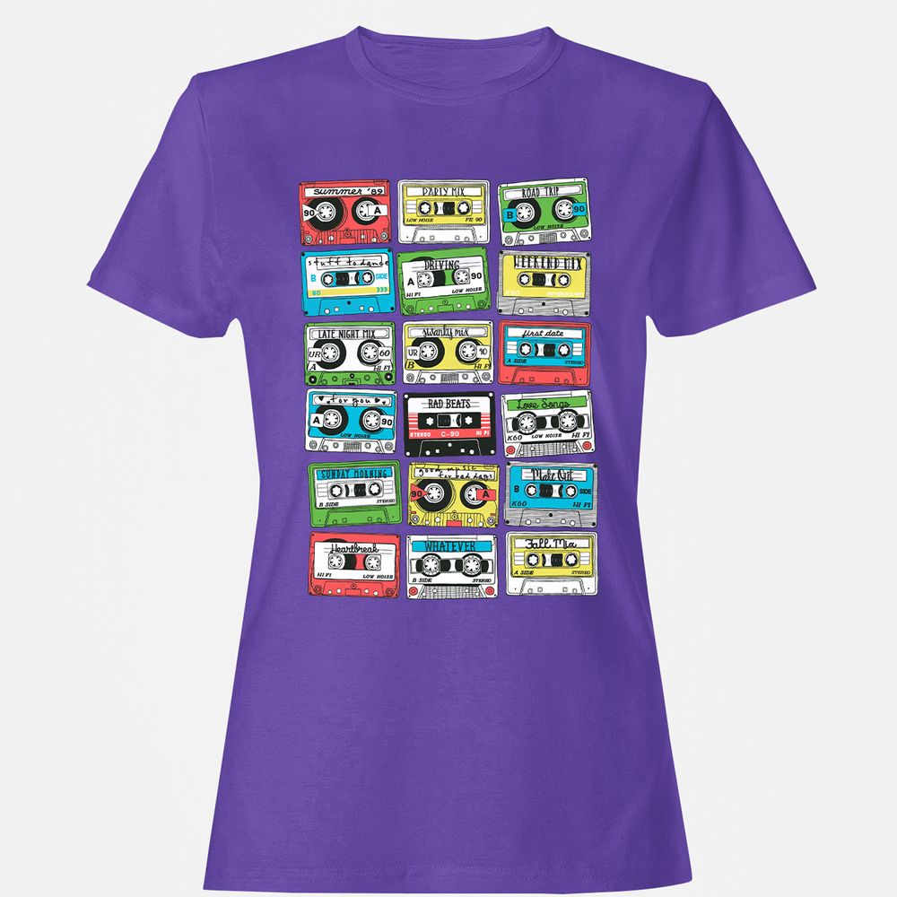 Women's T-Shirt - CUD91W7P - Purple - 12