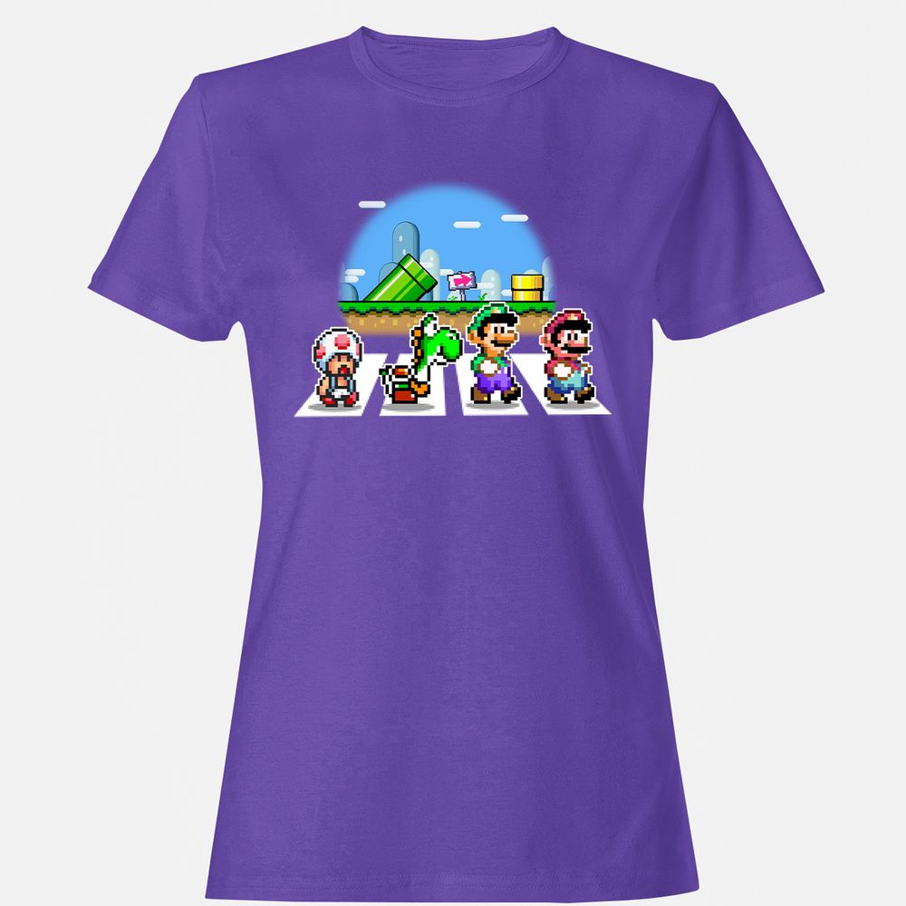 Women's T-Shirt - B6B2ZMZN - Purple - 12