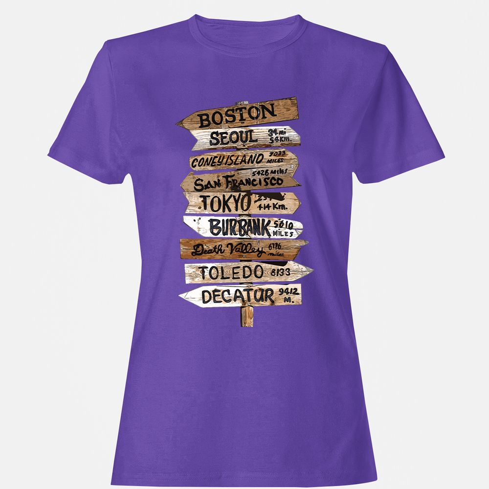 Women's T-Shirt - VGWEPE44 - Purple - 12