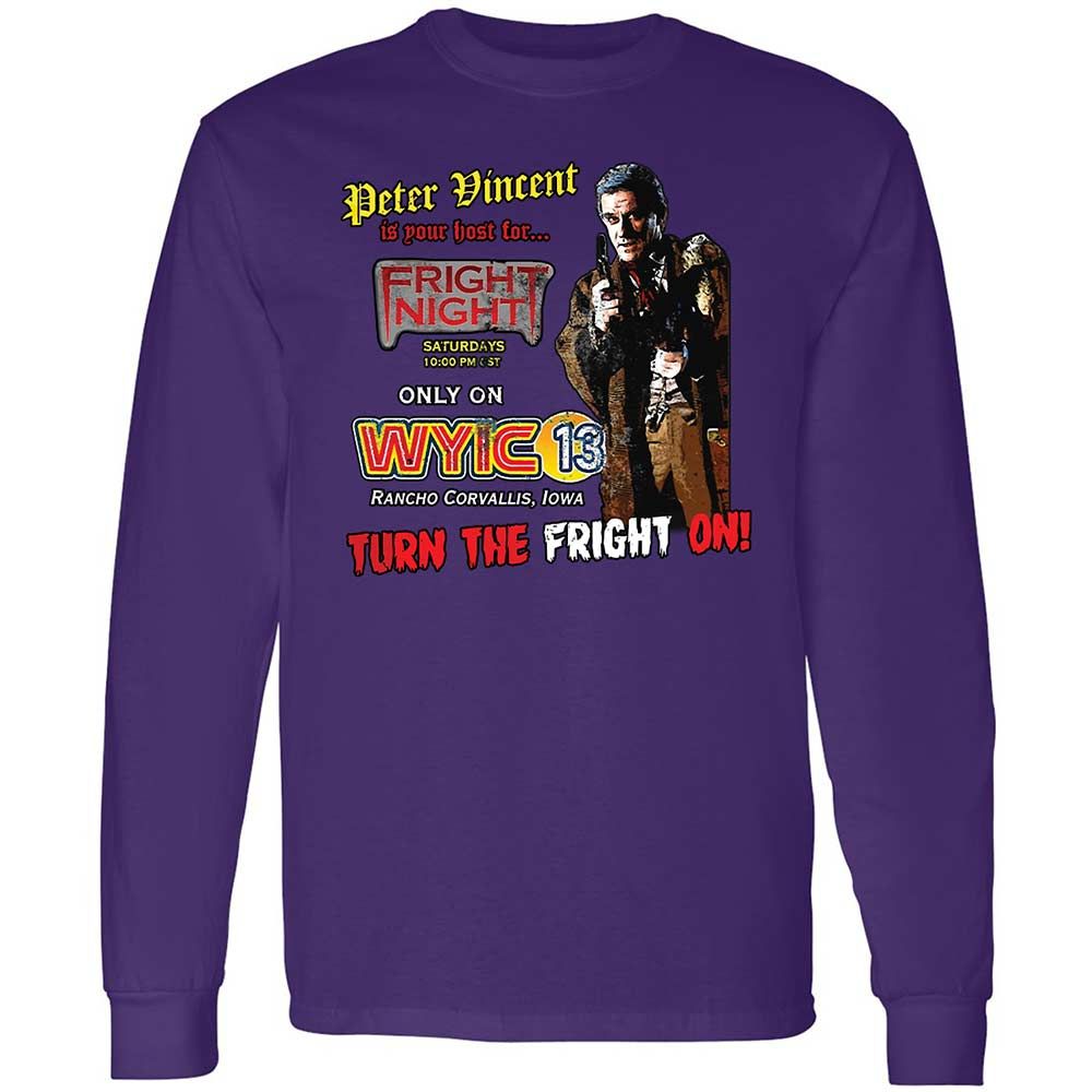 Peter Vincent Fright horror night cult - Purple - 12