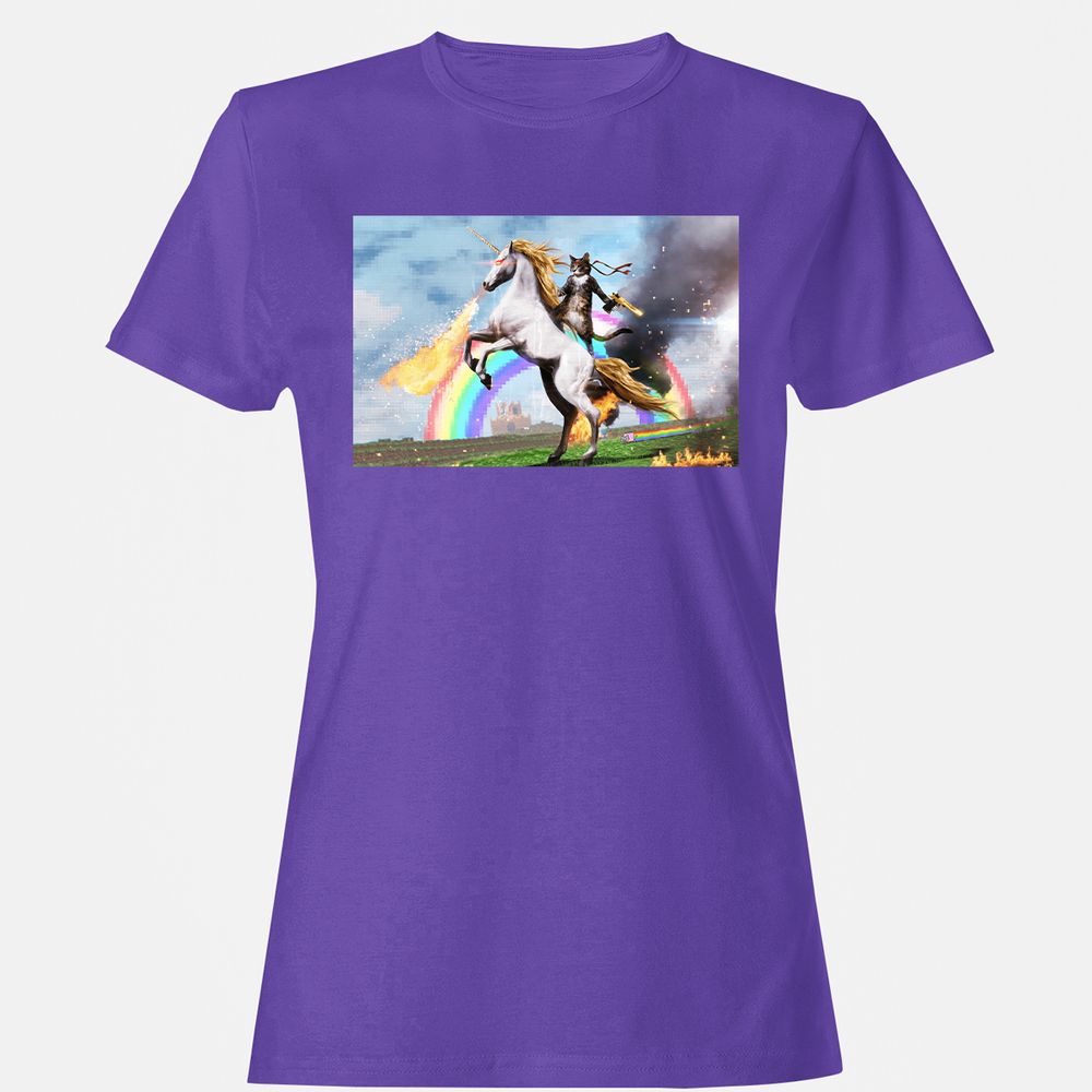 Women's T-Shirt - V88Y55VV - Purple - 12