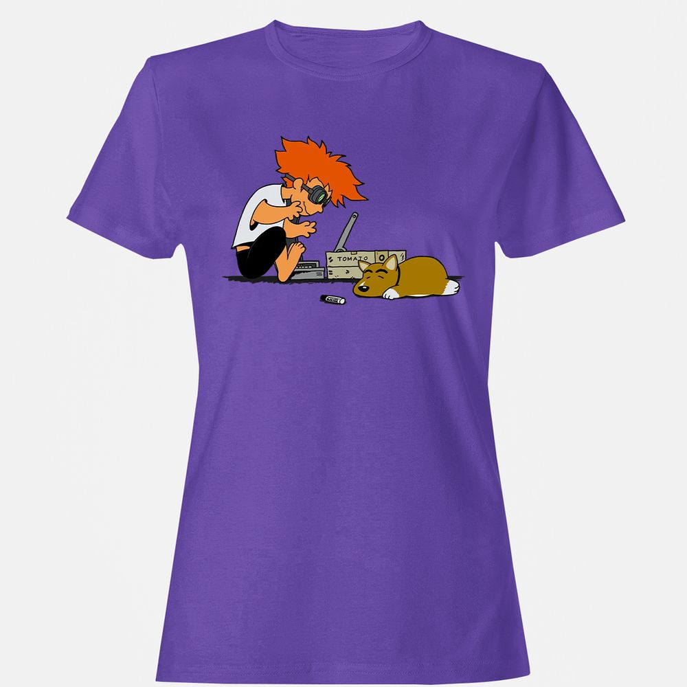 Women's T-Shirt - LX6C7821 - Purple - 12