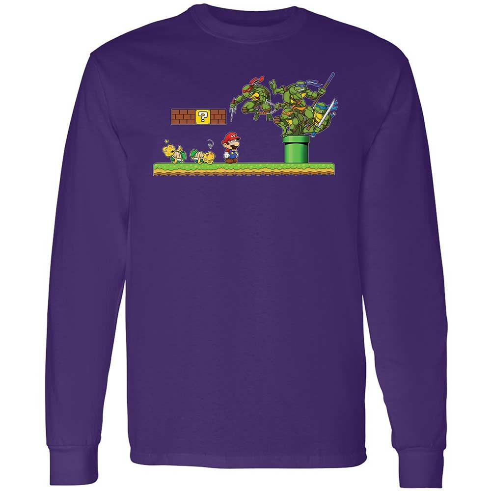 Long Sleeve T-Shirt - X5VAE6G2 - Purple - 12