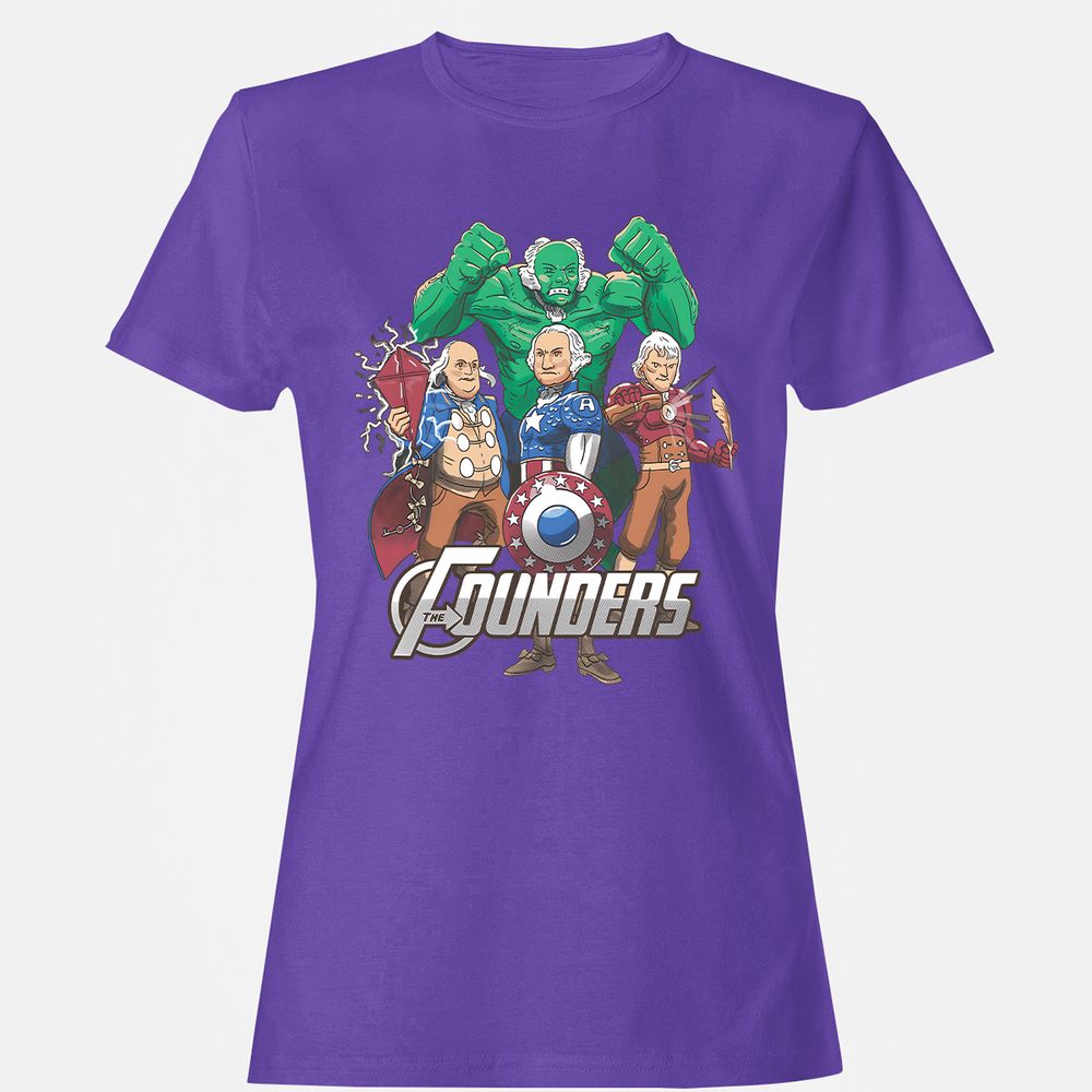 Women's T-Shirt - P1N7KR45 - Purple - 12
