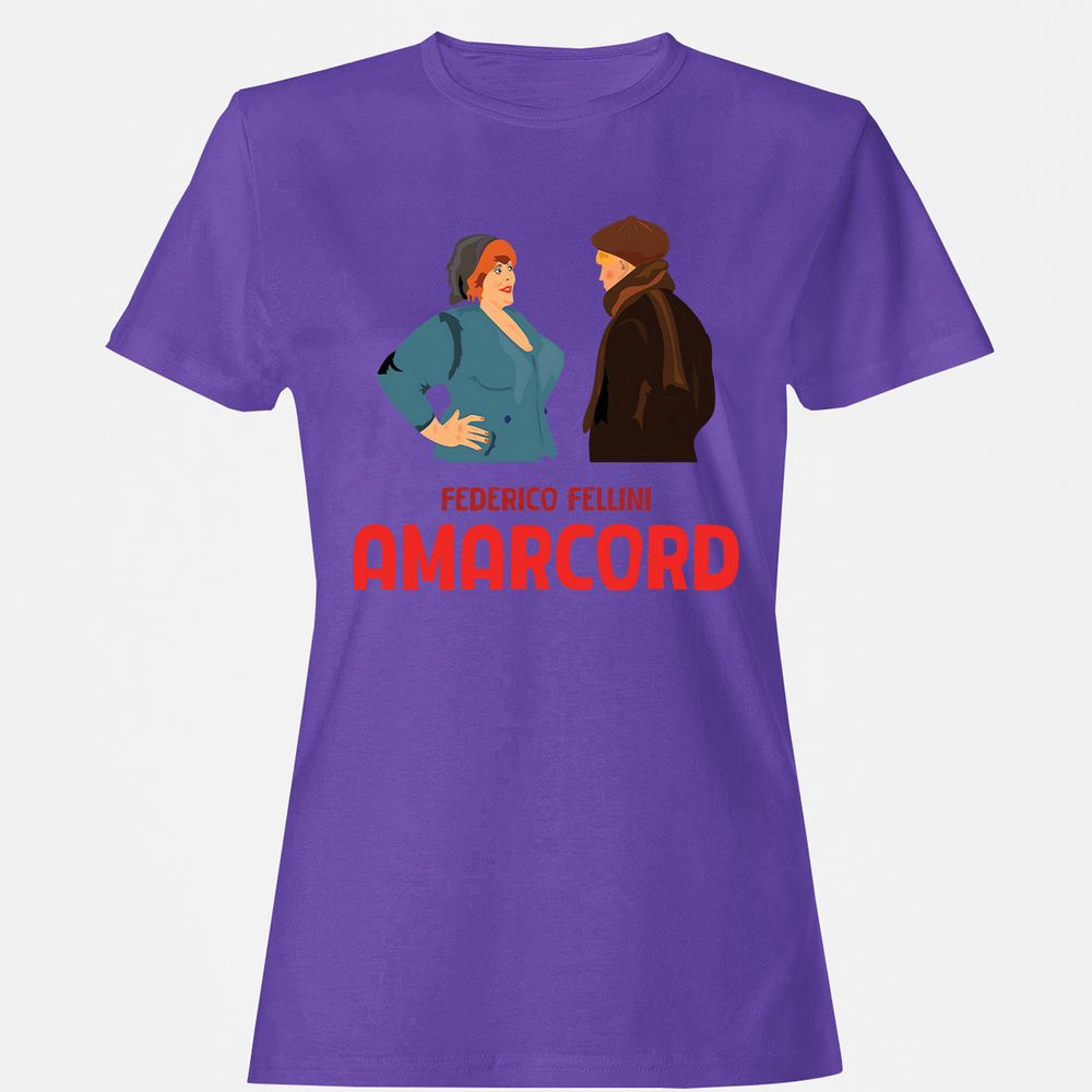 Women's T-Shirt - 3QQ1SNUP - Purple - 12