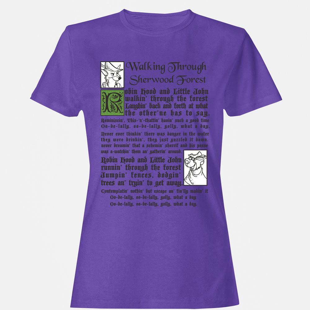 Women's T-Shirt - WWVJZNJY - Purple - 12
