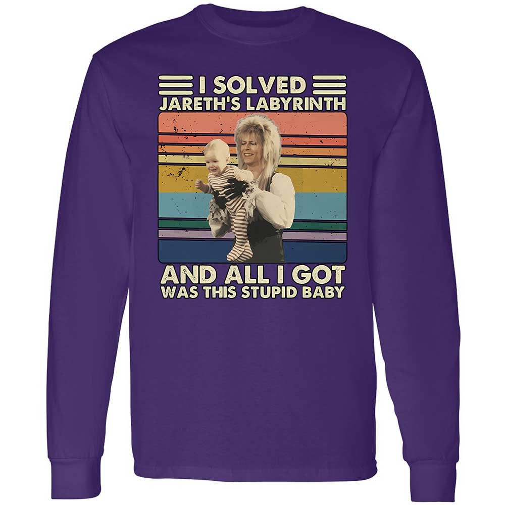 Long Sleeve T-Shirt - YCR4CQA4 - Purple - 12