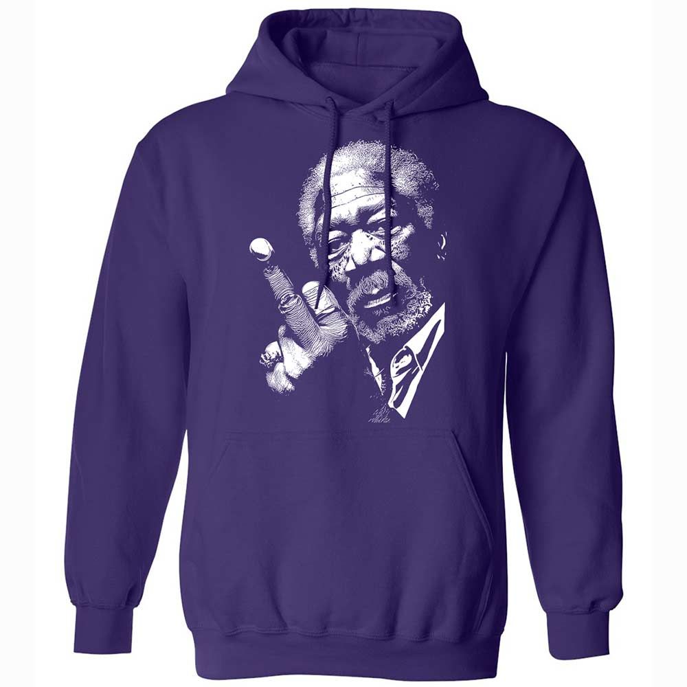 Morgan Freeman middle finger - Purple - 12
