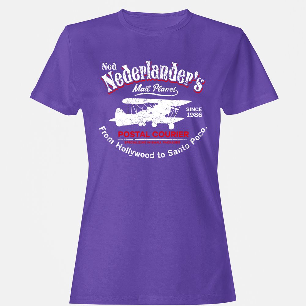 Women's T-Shirt - QL5Z7AMB - Purple - 12