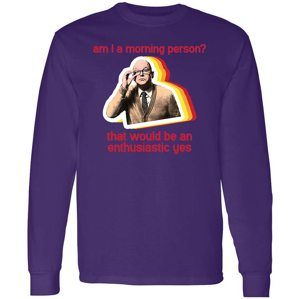 Long Sleeve T-Shirt - 5M8GVJWH - Purple - 12
