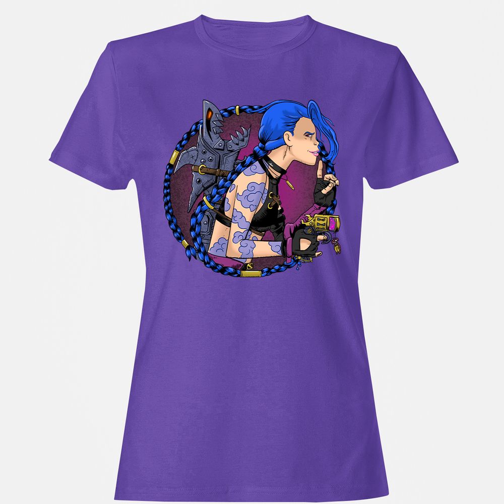 Women's T-Shirt - 1X7HGWCL - Purple - 12