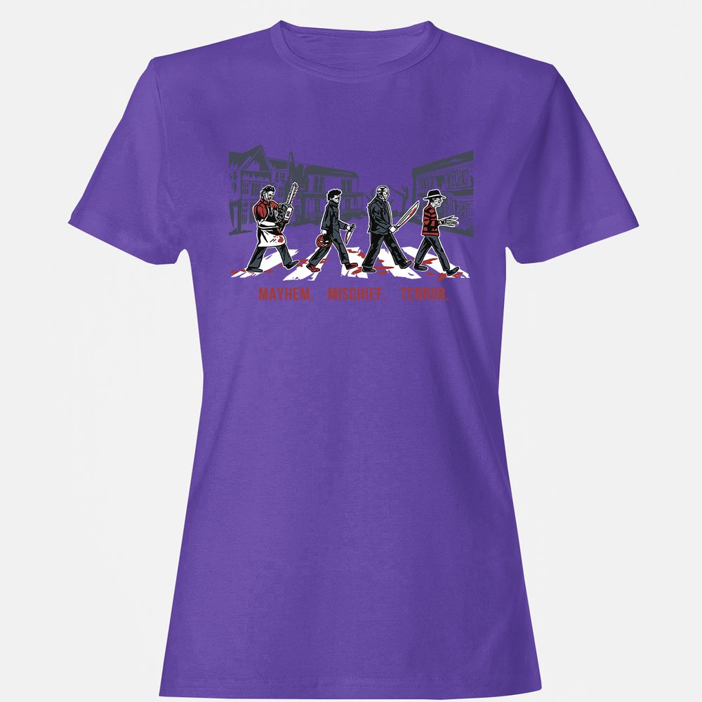 Women's T-Shirt - QEYV2LSL - Purple - 12
