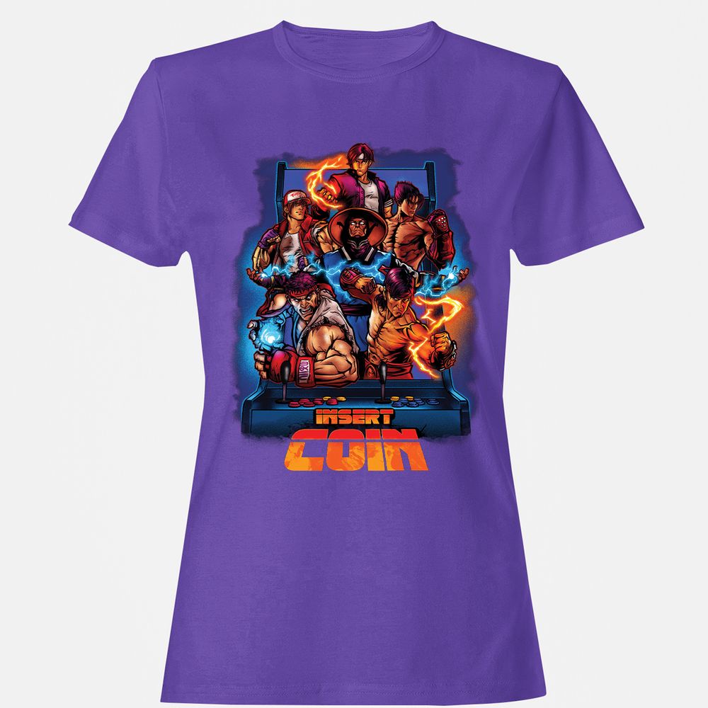 Women's T-Shirt - QB448NDV - Purple - 12