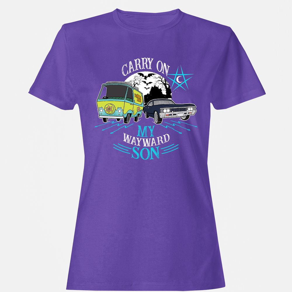 Women's T-Shirt - BQGWHJC5 - Purple - 12