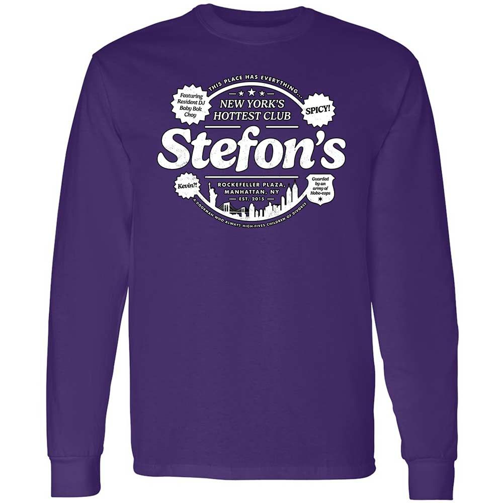 Long Sleeve T-Shirt - GGDXEYV4 - Purple - 12