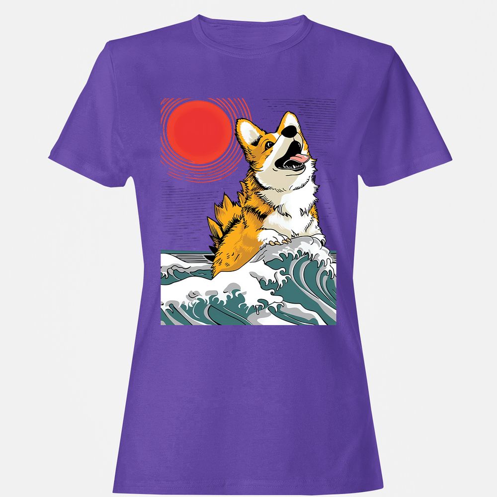 Women's T-Shirt - 566ETGVZ - Purple - 12