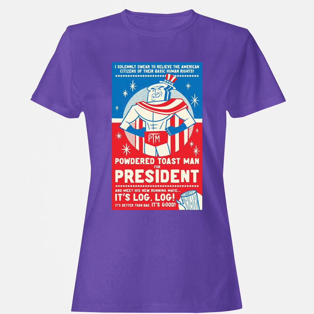 Women's T-Shirt - LVU3AWYQ - Purple - 12