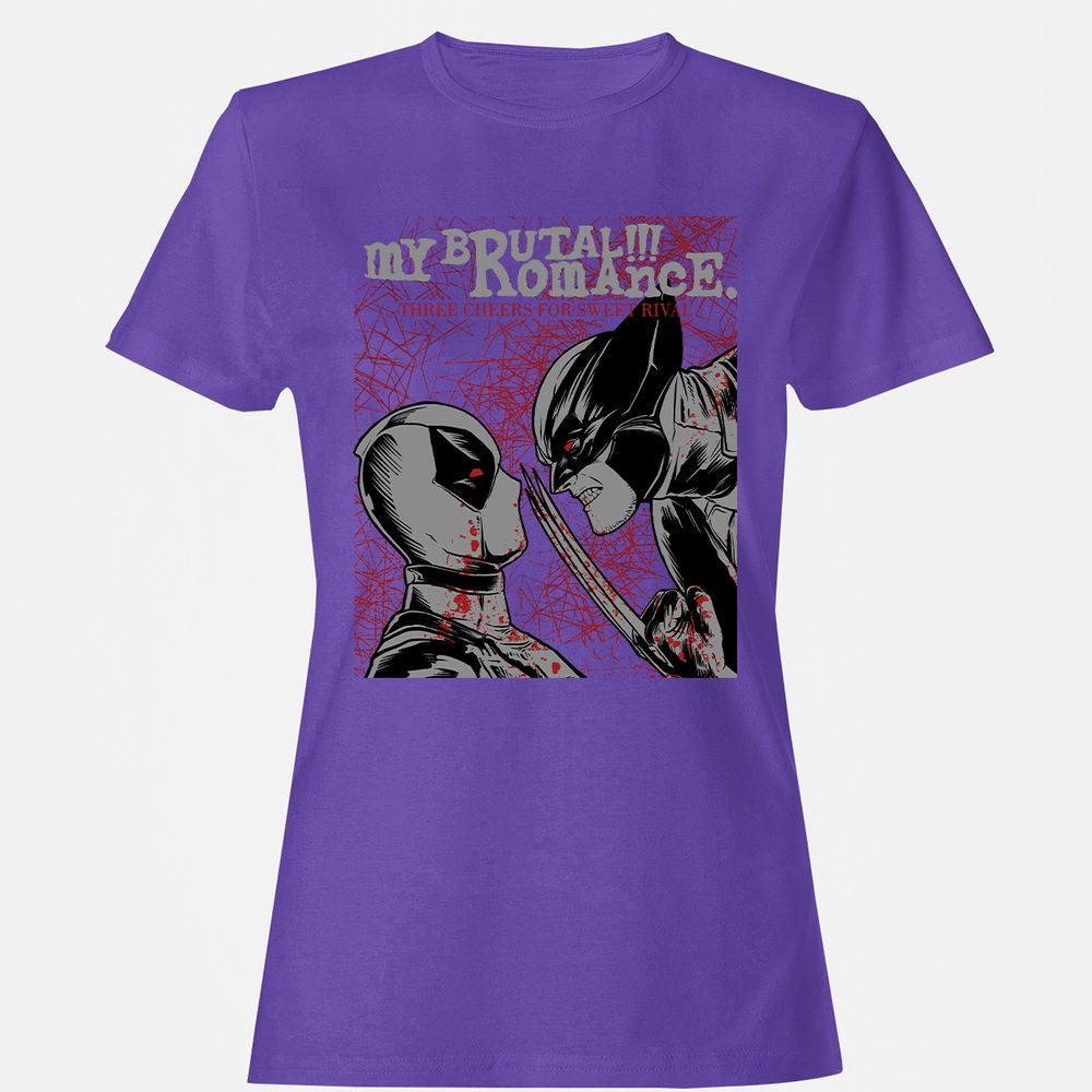 Women's T-Shirt - 3PKSBE17 - Purple - 12